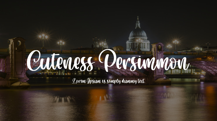 Cuteness Persimmon Font