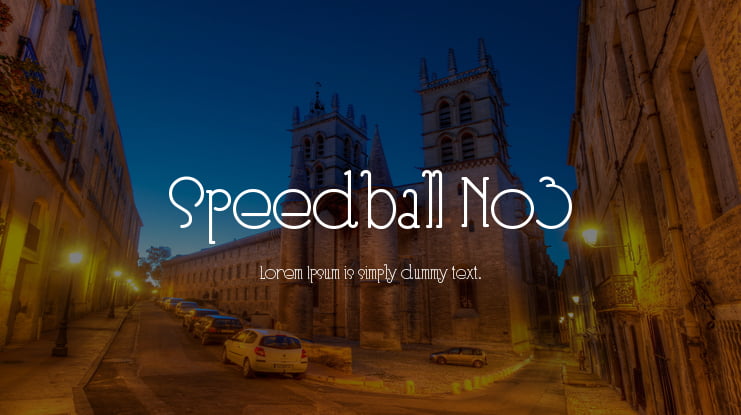 Speedball No3 Font