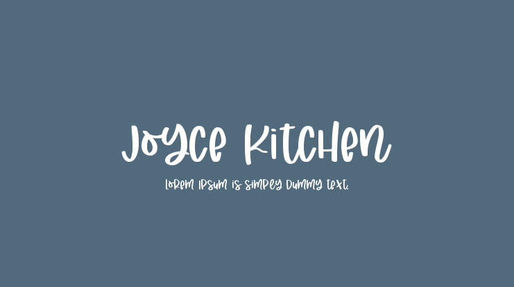 Joyce Kitchen Font