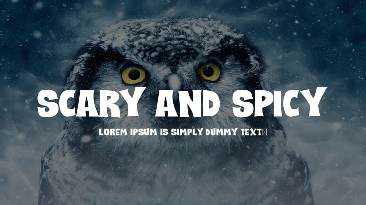 SCARY And SPICY Font