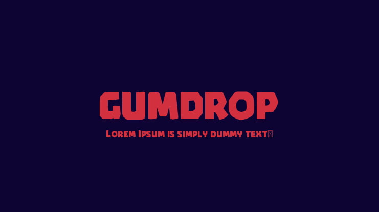 GUMDROP Font