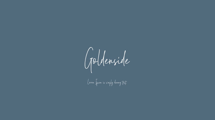 Goldenside Font