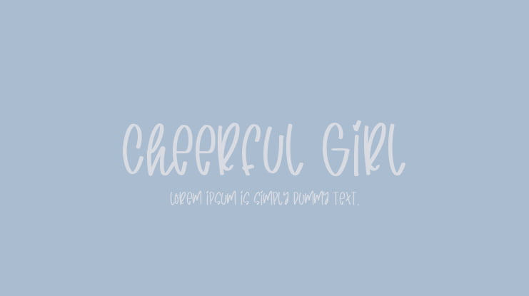cheerful girl Font