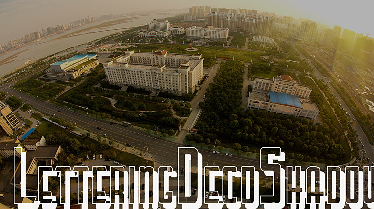 Lettering Deco Shadow Font Family