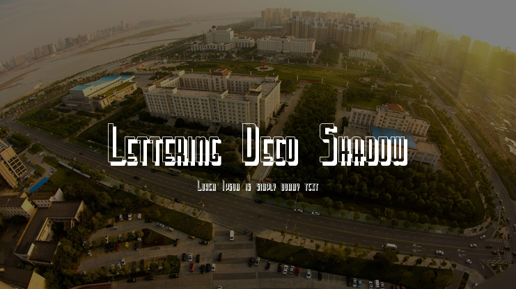 Lettering Deco Shadow Font Family
