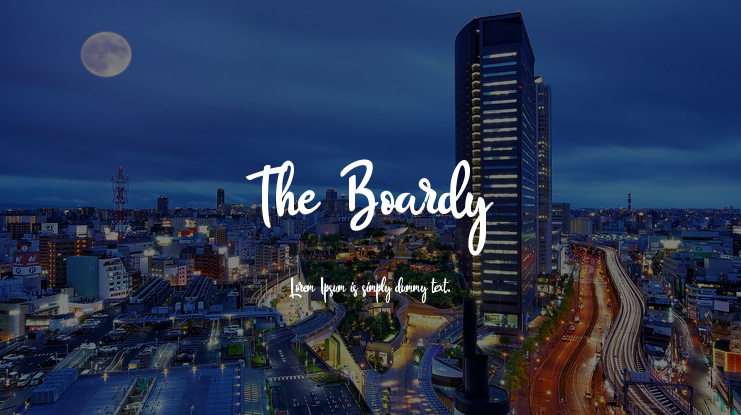 The Boardy Font