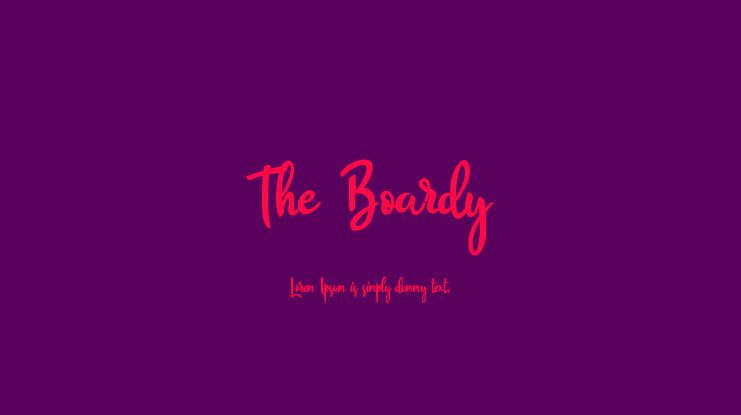The Boardy Font