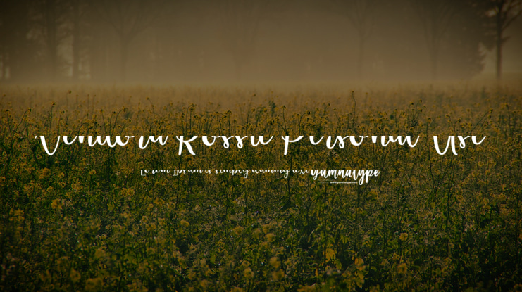 Vendora Rossie Personal Use Font