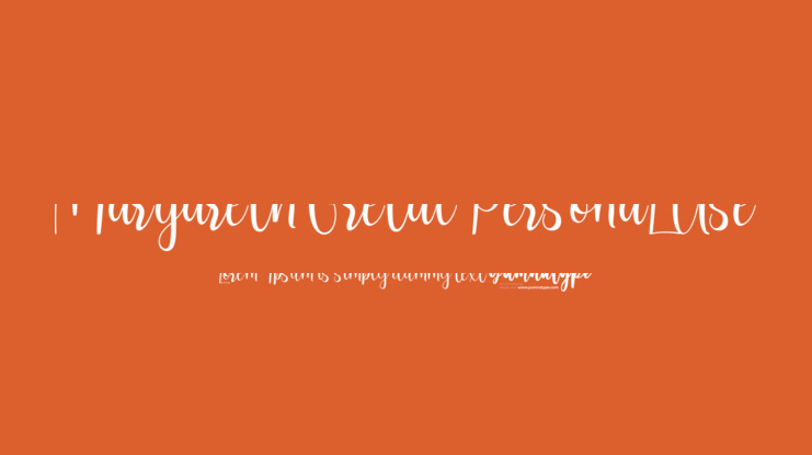 Margareth Gretal PersonaL Use Font