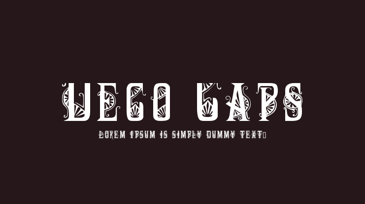 Deco Caps Font