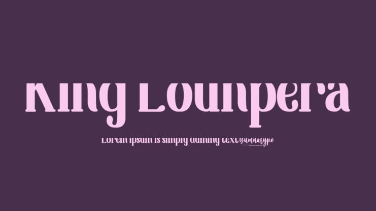 King Lounpera Font