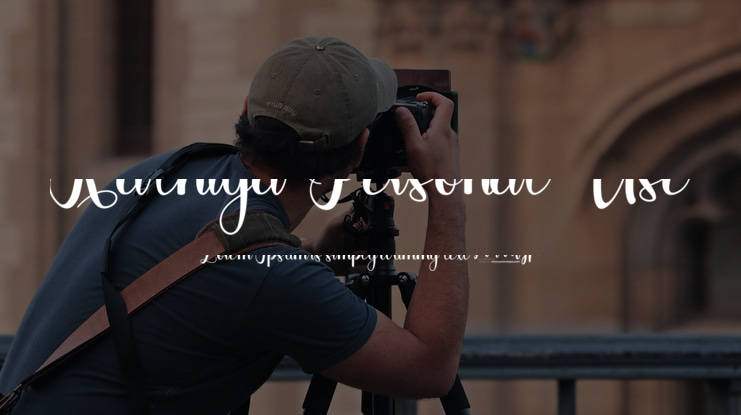 Kathiya Personal Use Font