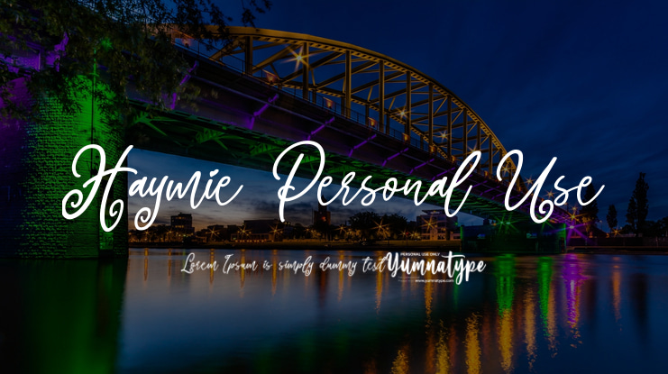 Haymie Personal Use Font