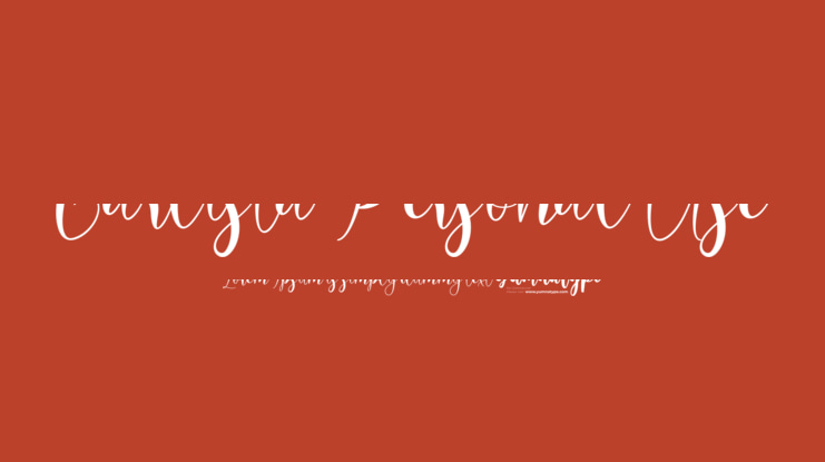 Carlista Personal Use Font