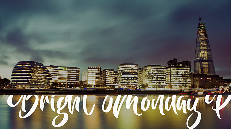 Bright Monday Personal Use Font