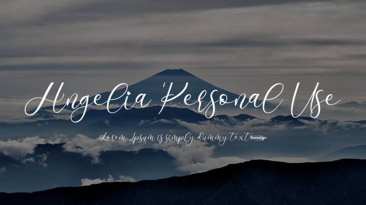 Angelia Personal Use Font