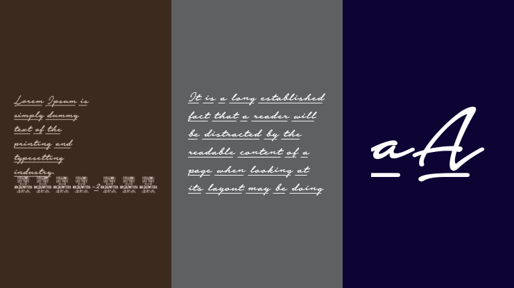 Notera 2 Underline PERSONAL USE Font Family