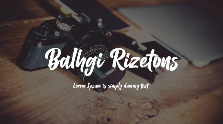 Balhgi Rizetons Font