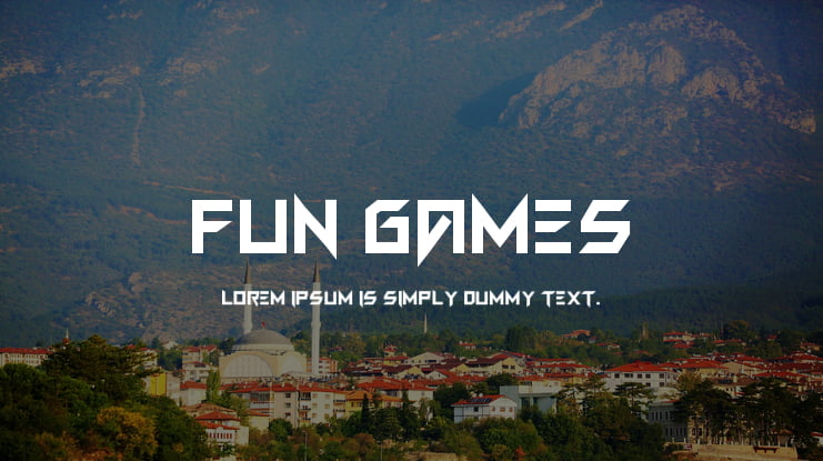 FUN GAMES Font