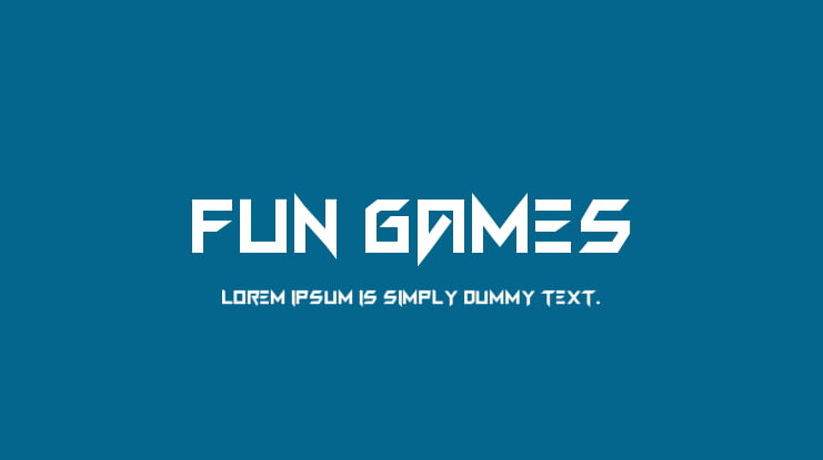 FUN GAMES Font