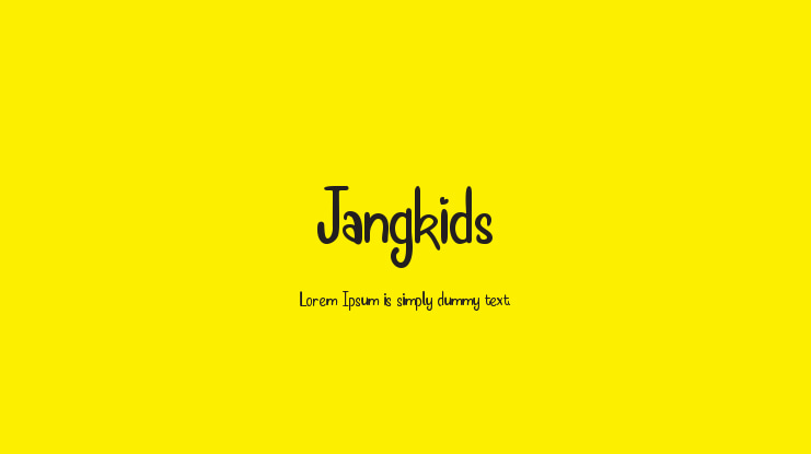 Jangkids Font