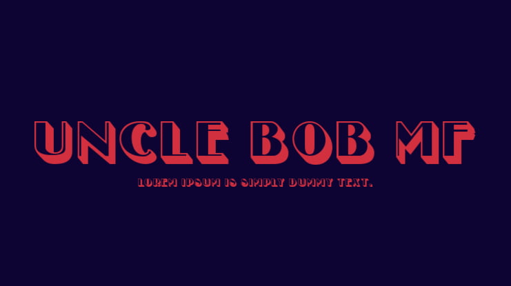 Uncle Bob MF Font Family