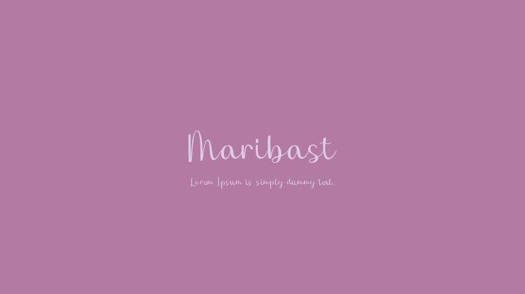 Maribast Font