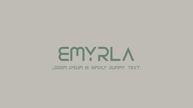 EMYRLA Font