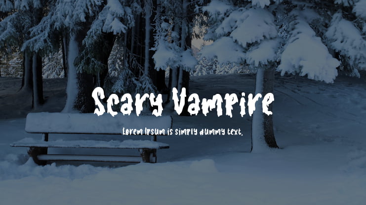 Scary Vampire Font