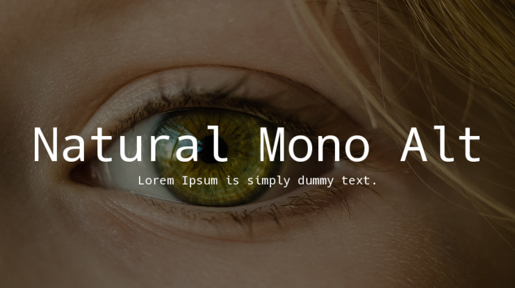 Natural Mono Alt Font Family