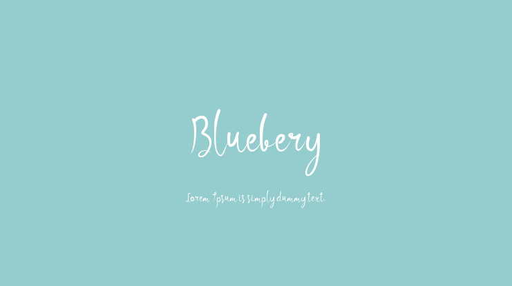 Bluebery Font