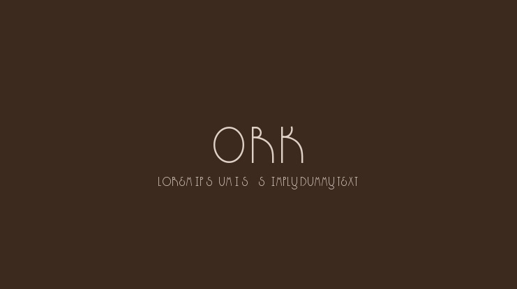 ORK Font