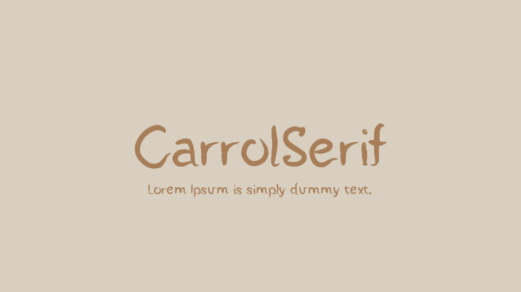 CarrolSerif Font