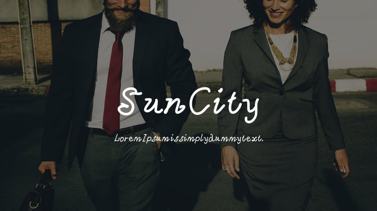 SunCity Font