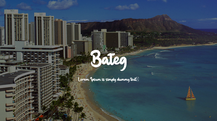 Bateg Font
