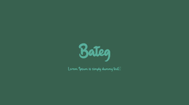 Bateg Font