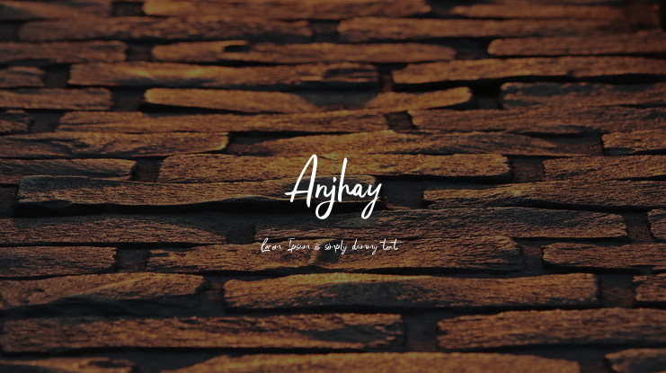 Anjhay Font