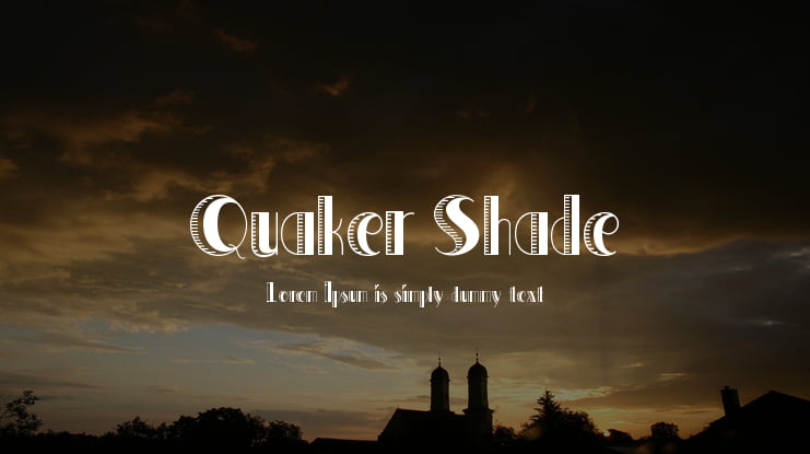 Quaker Shade Font