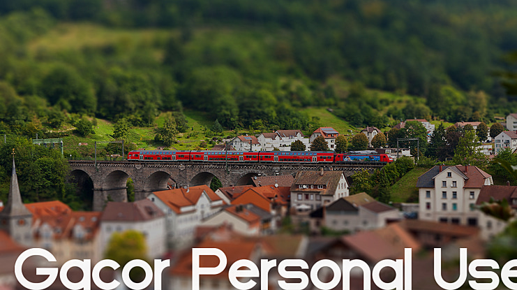 Gacor Personal Use Font