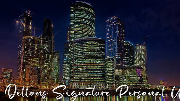 Dellons Signature Personal Use Font