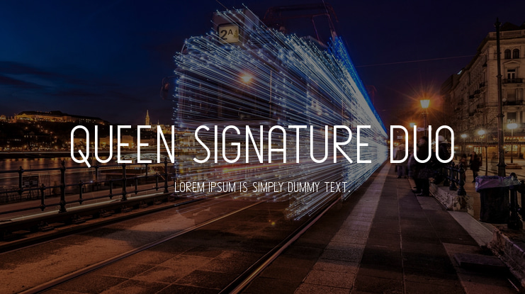 Queen Signature Duo Font Family
