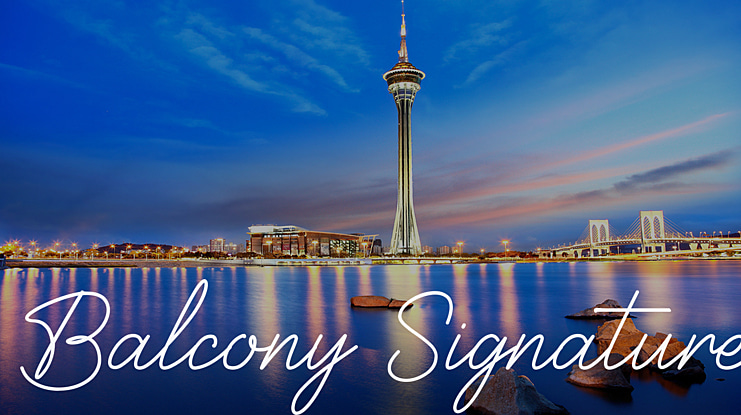 Balcony Signature Font
