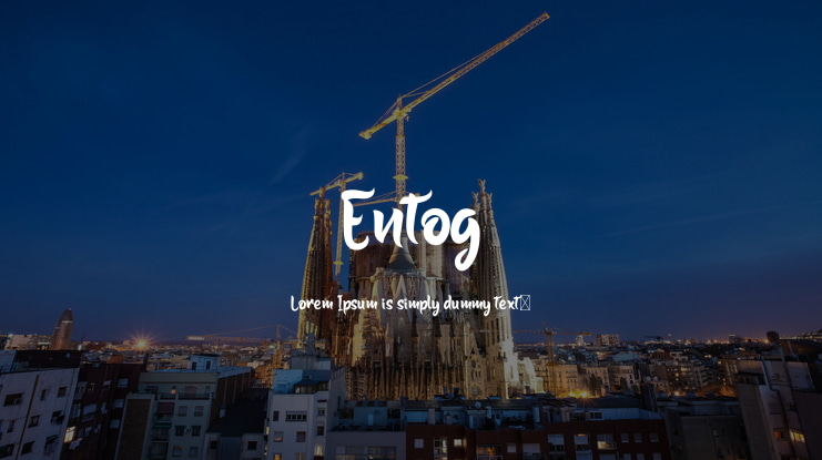 Entog Font