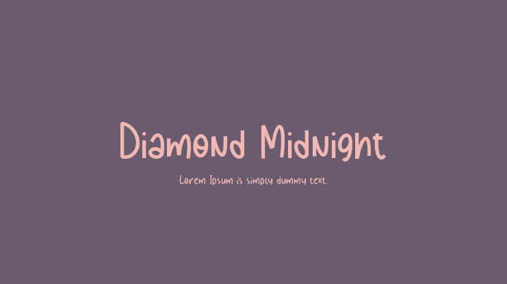 Diamond Midnight Font