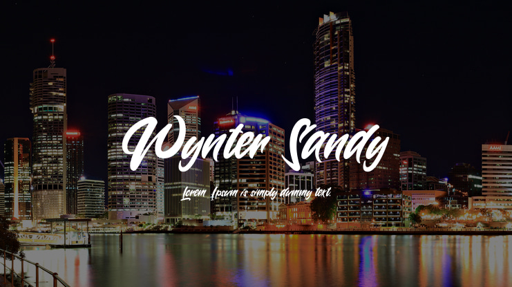 Wynter Sandy Font