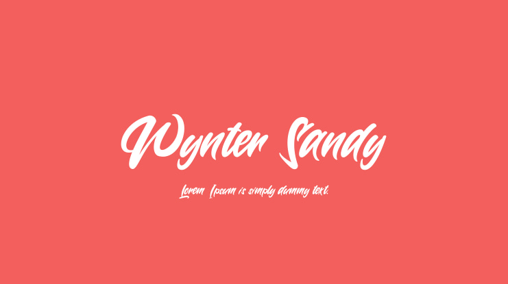 Wynter Sandy Font