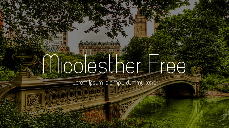 Micolesther Free Font Family