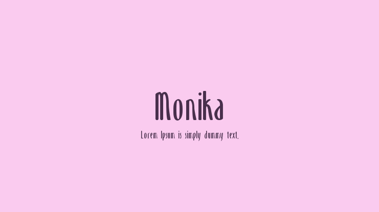 Monika Font Family
