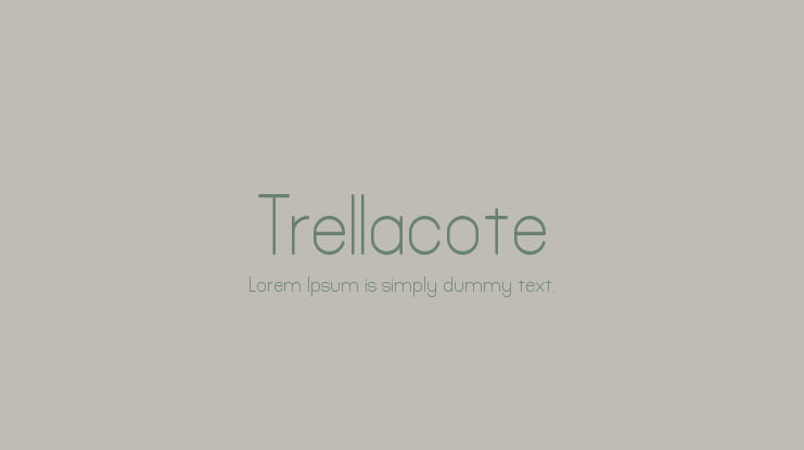 Trellacote Font