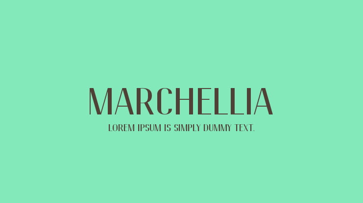 Marchellia Font